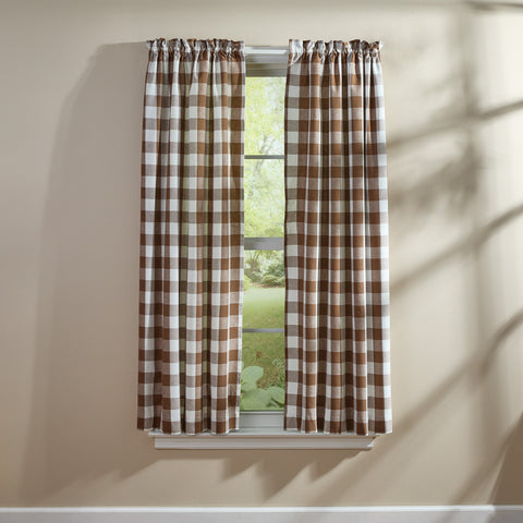 WICKLOW PANEL PR 72"X63" - BROWN AND CREAM