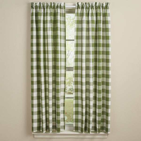 The Wicklow Sage Green Panels offer a sweet, uncomplicated look! These  panels come with fabric tiebacks for a little versatility in style! Measures approx. 72" x 63" Made of 100% cotton fabric. Visit website for FREE s/h & discount offers. Primitive Country Farmhouse Window Treatments Curtains.