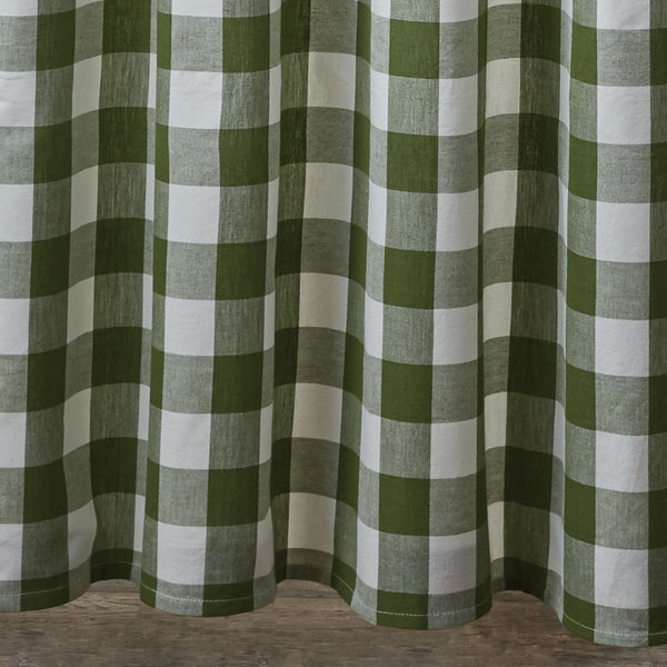 Wicklow Check Shower Curtain - Sage Green features natural large buffalo checks. The sage green color blends beautifully to provide a classic farmhouse look to your bathroom. Visit website for FREE s/h & discount offers. Primitive Country Farmhouse Bath Bathroom Home Decor.