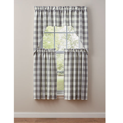 ***This item is ordered in when you place your order. Please allow an extra week to ship*** Wicklow Swag - 36"L Dove We added a moose patch to wicklow to offer the lighter side of lodge or choose the yarn check in this popular decorator color to compliment any decor. Dimensions: 72" x 36" 