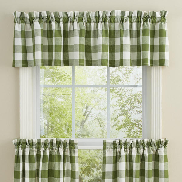 Wicklow Valance - Sage Green- 72 in.