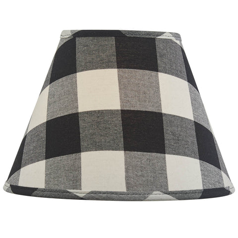 The simple color palette of the Black & Cream Wicklow Check Lampshades will provide a subtle elegance to your country decor! This popular collection offers coordinating items as well (all sold separately), to complete your look! Simply beautiful!  Colors: Black & Candlelight White