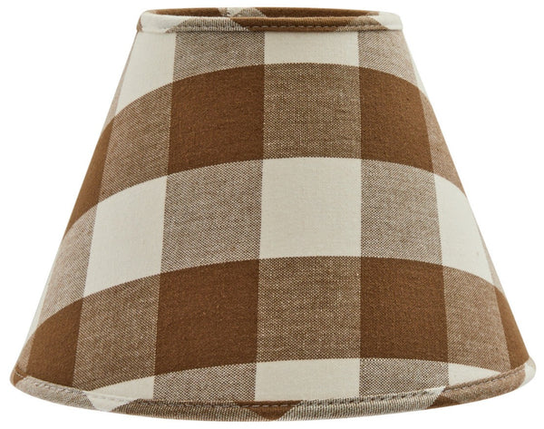 WICKLOW LAMP SHADE 14" - BROWN AND CREAM