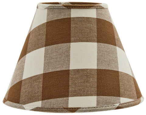 WICKLOW LAMP SHADE 14" - BROWN AND CREAM
