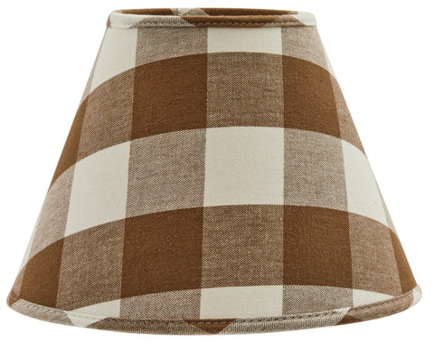 WICKLOW LAMP SHADE 12" - BROWN AND CREAM