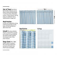 Annie Buffalo Blue Check Tier Set of 2 L24xW36