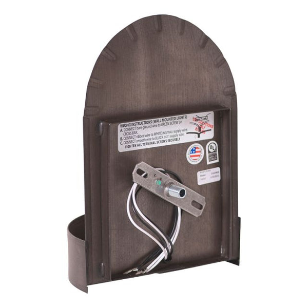 Short 2-light Colonial Electric Tin Sconce in Kettle Black