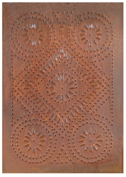 Diamond Cabinet Panel in Rustic Tin, Primitive Country Farmhouse Lighting Kitchen Bath Home Décor & Acessories