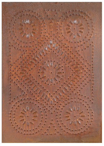 Diamond Cabinet Panel in Rustic Tin, Primitive Country Farmhouse Lighting Kitchen Bath Home Décor & Acessories