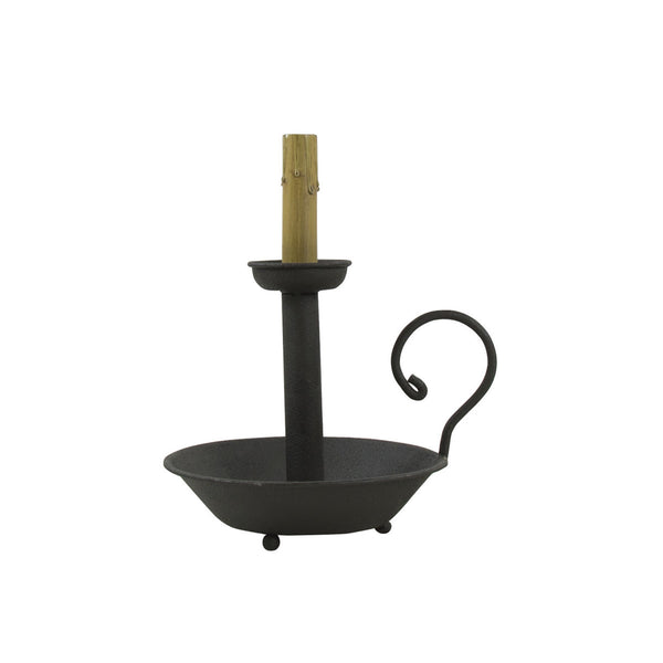 Chamberstick Lamp Base 13" - Black