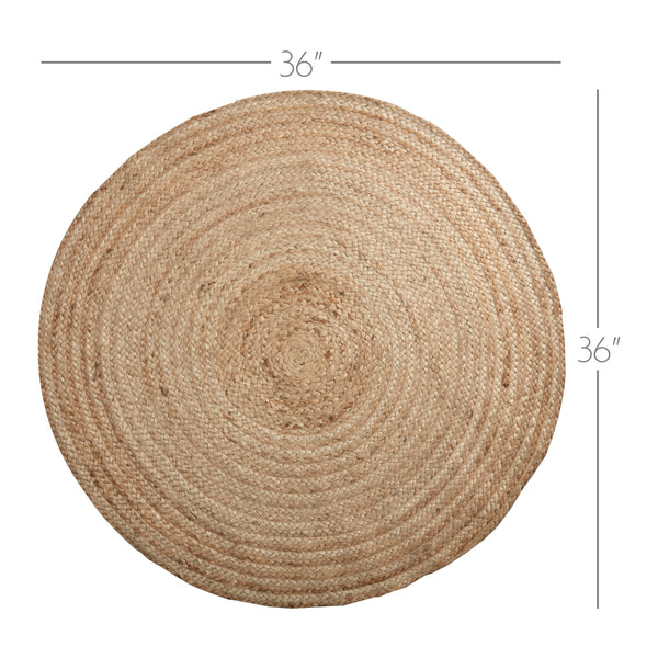Harlow Jute Rug 3ft Round - Final Qty - Clearance