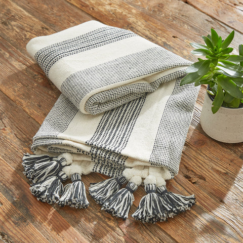 Raven Stripe Throw