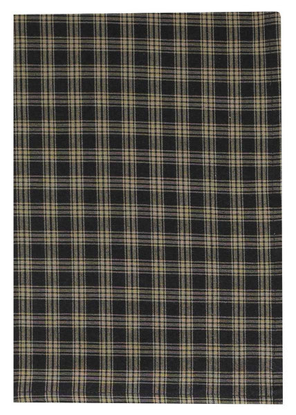 The perfect addition to your country kitchen, the Sturbridge Black Dishtowels offer a primitive country plaid in black & farmhouse tan. A great way to enhance your dining experience while cleaning up life's little messes!  Colors: Black & Farmhouse Tan