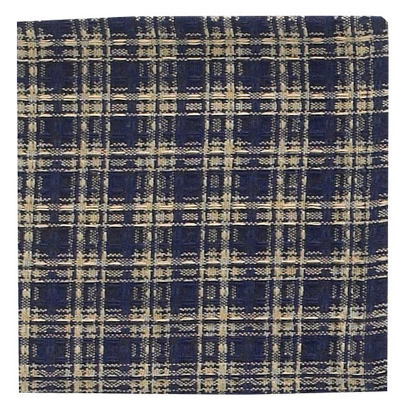 The Sturbridge Dishcloths feature a tasteful navy & farmhouse tan homespun plaid for a classic country look! Both fun and functional, these super absorbent, waffle weave dishcloths add charm to your decor - and help clean life's little messes!  Colors: Farmhouse Tan & Darkest Navy