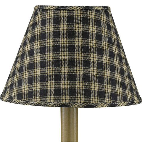 The Sturbridge Lamp Shade in a charming black & tan plaid provide a delightful dressing for your lamp base! Simple, yet striking!