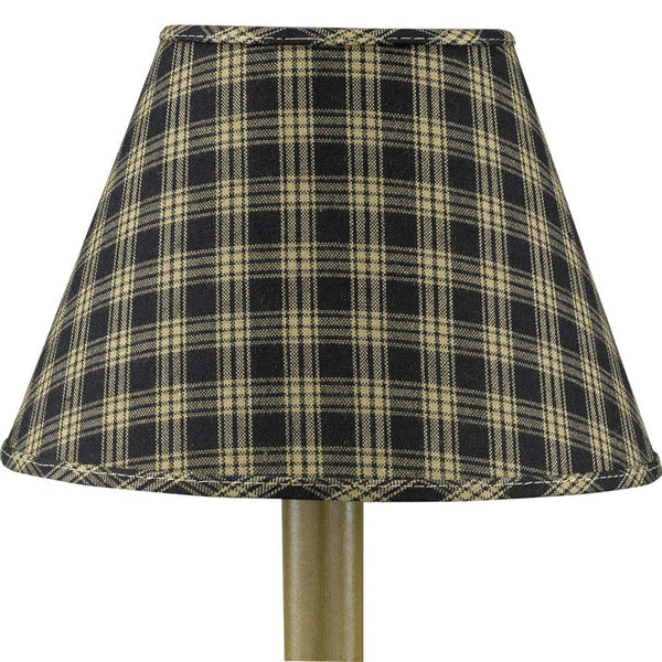 The Sturbridge Lamp Shade in a charming black & tan plaid provide a delightful dressing for your lamp base! Simple, yet striking!