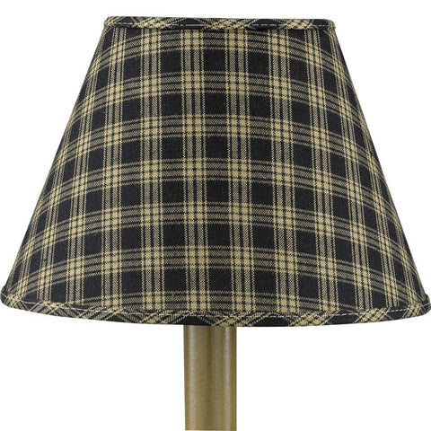 The Sturbridge Lamp Shade in a charming black & tan plaid provide a delightful dressing for your lamp base! Simple, yet striking!