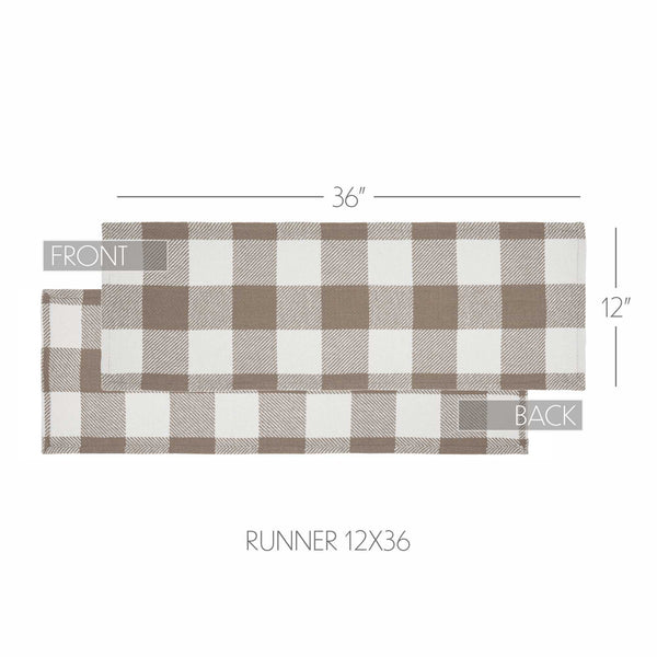 Annie Buffalo Check Portabella Runner 12x36