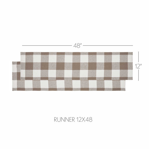 Annie Buffalo Check Portabella Runner 12x48