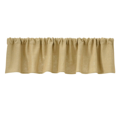 BURLAP VALANCE
