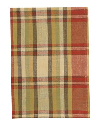 These Heartfelt Dishtowels feature a lovely green, red, buttercream, and brown country plaid that adds warmth & style to your kitchen decor! Simply stunning!