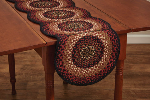 Folk Art Braided Table Runner - 54"L