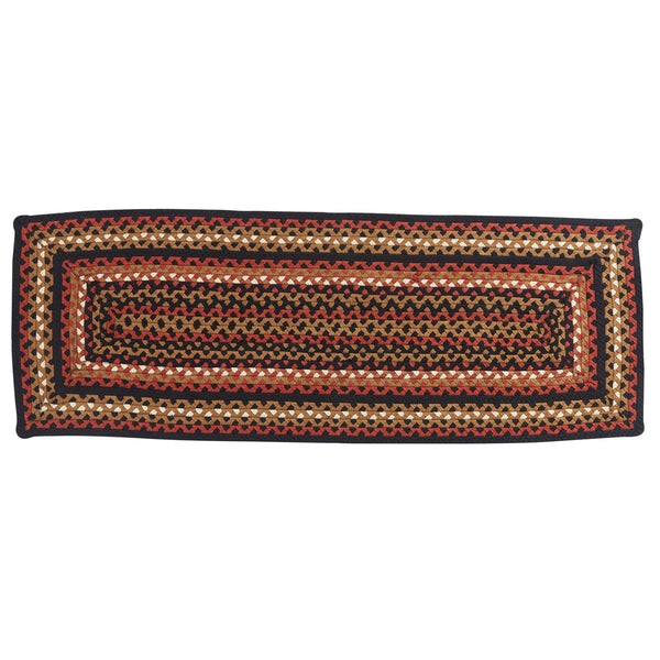 Folk Art Braided Rectangle Rug Runner 2X6