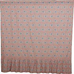 Kaila Floral Ruffled Shower Curtain 72x72