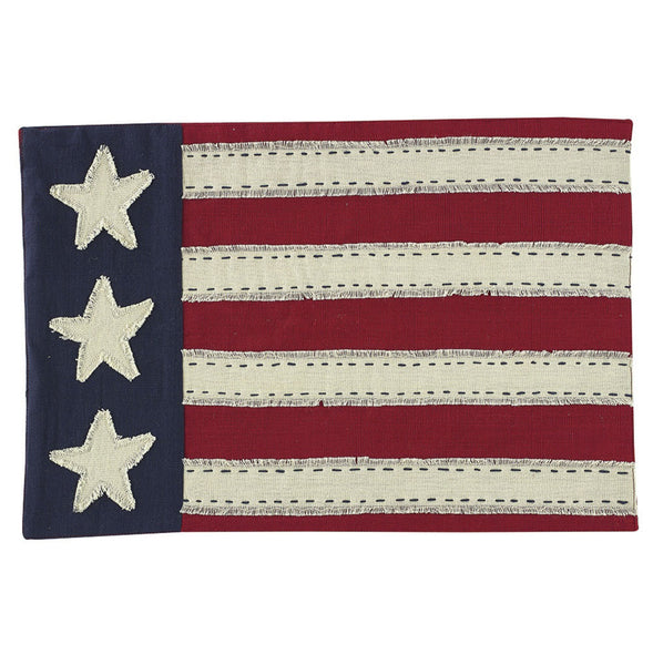 Star Spangled Placemats! epitomize the American flag in all her glory! Enhance your dining experience with the beloved red, white & blue...not just on July 4th! Visit website for FREE s/h & discount offers. Primitive Country Farmhouse Americana Flag USA Stars and Stripes Decor.