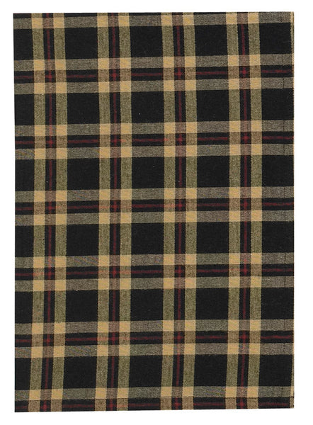 The Cambridge Tiers combine the rich tones of black, khaki & red to create a wonderfully versatile plaid design. This charming window dressing comes unlined to allow in softly filtered sunshine!