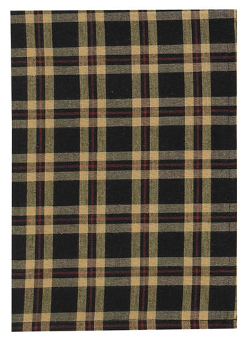 The Cambridge Panels feature a charming, versatile black, khaki & red plaid design. They come fully lined & include a pair of matching fabric tiebacks. A great backdrop for your country home that look lovely on their own, or pair with coordinating valance for a more striking appeal!