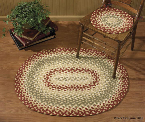 Mill Village Braided Chair Pad
