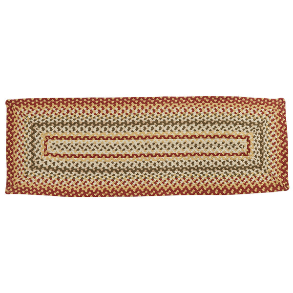 Rectangle Rug 2x6 Mill Village Braided Rectangle Rug Runner 2X6 - Allysons Place