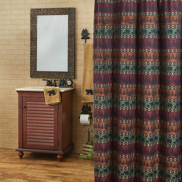 Mountain Bear Shower Curtain