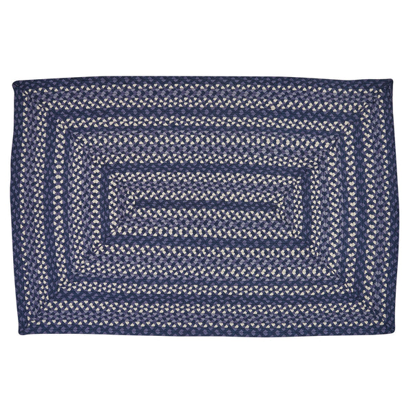Bluestone Braided Cotton Rectangular Rug 48" x 72"
