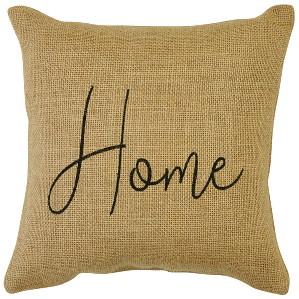 Give any room a warm and cozy feeling with the Home Sentiment Pillow! A great addition to a country farmhouse decor!