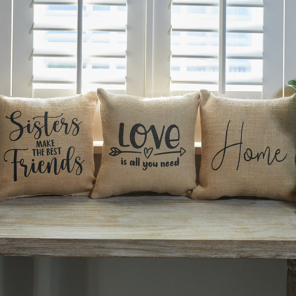 Home Sentiment Pillow 10"