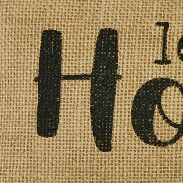 Let's Stay Home Sentiment Pillow 12" x 7"