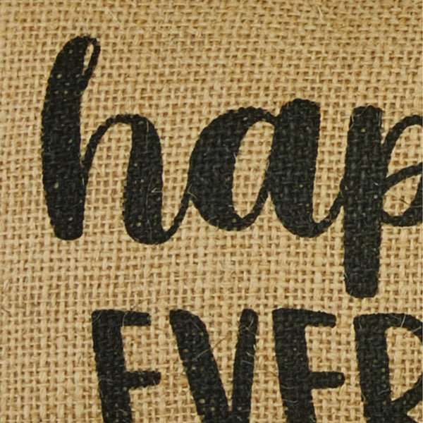 Happily Ever After Sentiment Pillow 12" x 7"