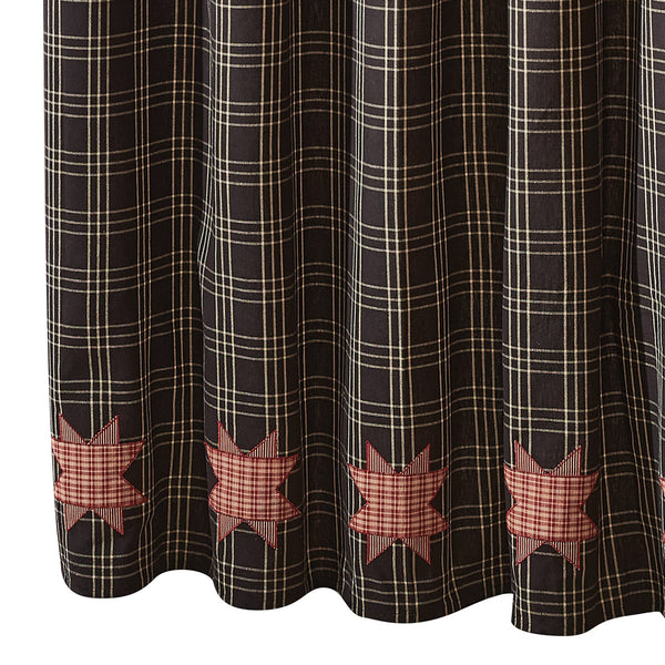 Farmhouse 8 Point Star Shower Curtain 72" x 72"
