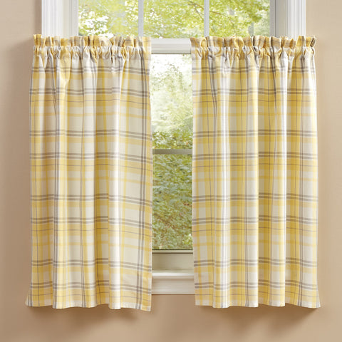Meadowlark Tiers Pair 36" L  Colors: Lemon Yellow, Dove Gray & White