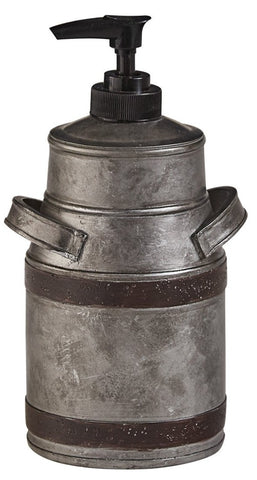 Antique Farmhouse Milk Pitcher Dispenser is perfect for soap or lotion. Primitive Country Farmhouse Bath Home Decor.