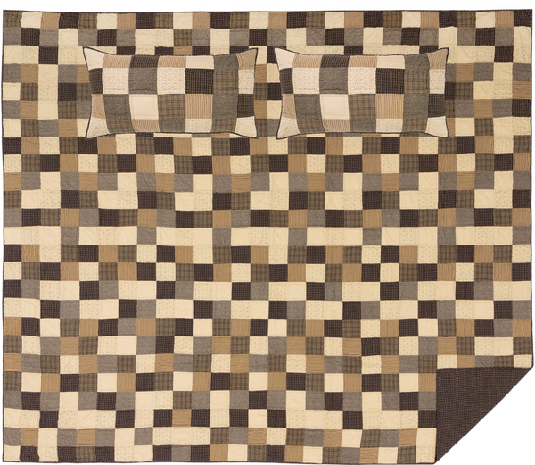 Kettle Grove California King Quilt Set; 1-Quilt 130Wx115L w/2 Shams 21x37