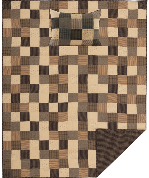 Kettle Grove Twin Quilt Set; 1-Quilt 70Wx90L w/1 Sham 21x27