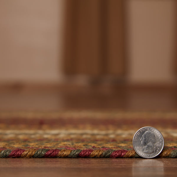 Tea Cabin Jute Rug Oval w/ Pad 27x48