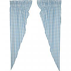 Annie Buffalo Blue Check Prairie Long Panel Set of 2 84x36x18