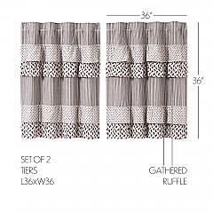 Florette Ruffled Tier Set of 2 L36xW36