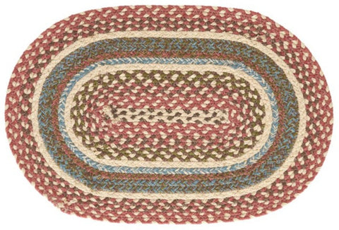 Highland  Braided Oval Placemat set/4
