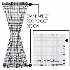 Sawyer Mill Black Plaid Door Panel 72x40