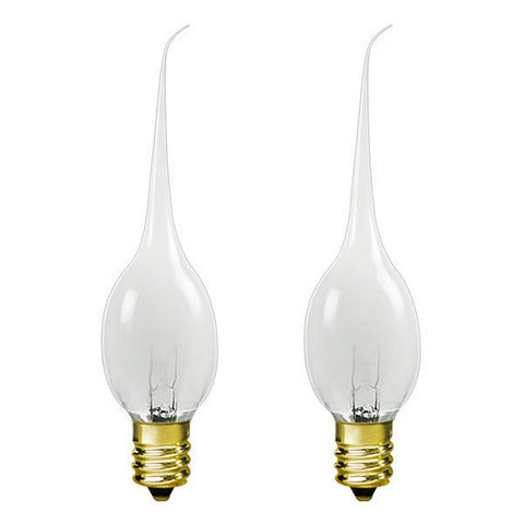 6 Watt Silicone Bulbs E12 Candelabra Base (set of 2)